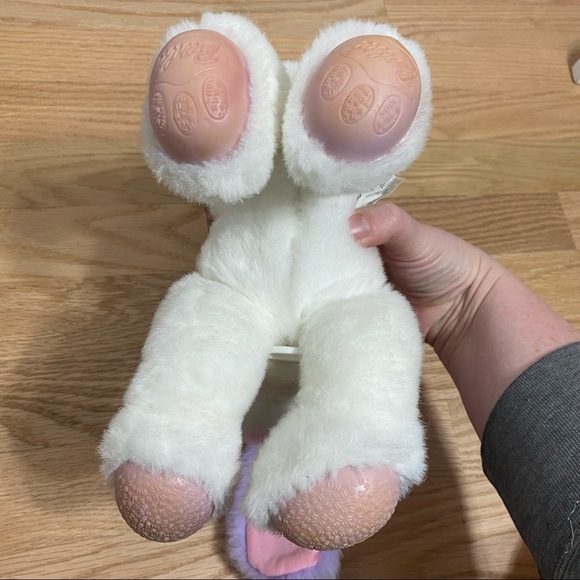 Vintage Barbie Talking Dog Kids Toy 2001 White Purple Plush Stuffed - Picture 4 of 7